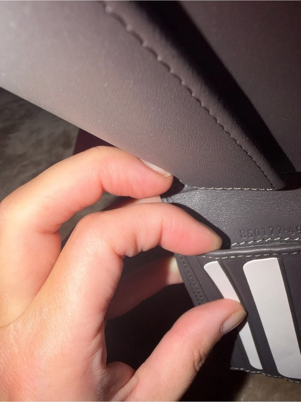 Gucci Black Embossed GG Leather gray with coin pocket
